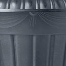 PL00GY Classic Traditional Plastic Urn Planter Indoor/Outdoor, 16" x 18", Gray by GreenHaven Gardens