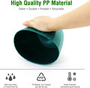 6 Inch Plant Pots Bulk, 6 Pack Plastic Planters with Drainage Holes and Saucers for Indoor Outdoor House Plants and Flowers, Colorful