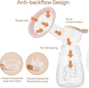 NCVI Double Electric Breast Pump 8102, Upgraded 4400mAh Battery with Night Light, Portable Breast Pump for Breastfeeding, 4 Modes & 9 Levels, LED Display, With 8 Flanges, Breastmilk Bags, Nursing Pads by TinyTreasures Baby Boutique