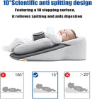 Soft Baby Reflux Pillow Portable Adjustable Baby Wedge Pillow for Newborn Infant, Support Breastfeeding Pillows by TinyTreasures Baby Boutique