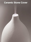 InnoGear Oil Diffuser, 150ML Ceramic Diffuser for Essential Oils Handcrafted Aromatherapy Diffuser Ultrasonic Cool Mist Humidifier with 2 Mist Modes Waterless Auto Off for Room Office, White by TinyTreasures Baby Boutique