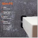 Roving Cove Slim-Fit Corner Protector for Baby Proofing (8 Small Corners), Soft Rubber Foam Furniture Corner Bumper Guards, 3M Adhesive Pre-Taped, Onyx Black by TinyTreasures Baby Boutique