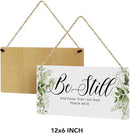 Be Still And Know That I Am God Prayer Room Decor Rustic Bible Verse Sign Scripture Printed Wood Sign Wall Art Religious Gifts Faith Based Gifts by CozyNest Decor