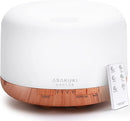 ASAKUKI Essential Oil Diffuser 500ml, Ultrasonic Aromatherapy Humidifier with Remote Control, 7 LED Colors, Timer & Auto-Off, Large Room Diffuser by TinyTreasures Baby Boutique