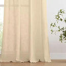 Joydeco Linen Curtains 72 Inch Length 2 Panels Set, Light Filtering Curtains for Bedroom Living Room,Linen Blend Drapes 52 Inches Wide with Back Tab Rod Pockets (W52 x L72 Inch, Natural) by CozyNest Decor