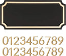 House Numbers for Outside, Address Plaques, Mailbox Numbers, Two Sets of Numbers from 0-9, Personalized Address Signs for House, Mailbox, Apartment, Office, Hotel, Classroom, Garden. Decorative Numbers Plaque. by GreenHaven Gardens
