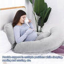 AS AWESLINGDetachable Maternity Pillow for Pregnant Women | 60in Pregnancy Pillows for Sleeping | Extra Large Full Body Pillow for Pregnancy with Crystal Velvet Cover(Dark Gray) by TinyTreasures Baby Boutique