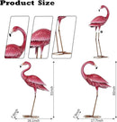 Kircust Flamingo Garden Sculpture & Statues, Metal Birds Yard Art Outdoor Statue, Large Pink Flamingo Lawn Ornaments for Home, Patio, Backyard Decor (2-Pack) by CozyNest Decor