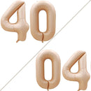 GOER Number 40 Balloons for 40th Birthday Party Decorations,42 Inch Jumbo Foil Helium Balloons for 40th Anniversary (Caramel) by TinyTreasures Baby Boutique