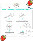 Strawberry Balloons Arch Garland Kit, 135PCS Red and Pink Balloons with Strawberry Daisy Foil Balloons for Sweet Girl Berry First Birthday Decor Baby Shower Themed Party Decorations by CozyNest Decor