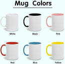 Personalized Coffee Cup with Photo, Logo or Text - Custom Both Sides Printed Mug for Him & Her - Unique Customized Gifts with Names - White/Black by TinyTreasures Baby Boutique