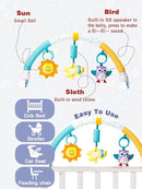 Pau1Hami1ton Baby Stroller Arch Toys, Car Seat Toys,Bouncer Toy Bar/Mobile for Bassinet,Adjustable Baby Hanging Toys Fit for Crib Bed,Stroller,Car Seat,Baby Gifts.S-19(Sloth) by TinyTreasures Baby Boutique