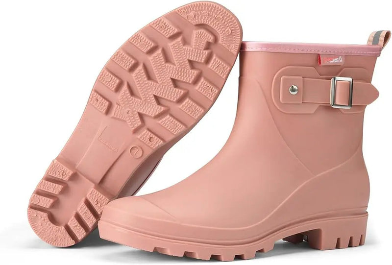 HISEA Women's Ankle Rain Boots Waterproof, Fashion Short Garden Shoes Anti-slip for Women with Comfortable Insole, photo 7 of 9