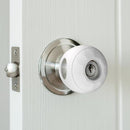 Child Proof Door Knob Covers (4 Pack), Toddler Door Locks, Baby Proof Safety Locks for Doors, Easy Install & No Tools Needed by TinyTreasures Baby Boutique