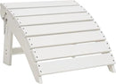 Sundale Outdoor Folding Plastic Adirondack Ottoman, All-Weather Adirondack Chair Footrest, Fade and Rust Resistant, Perfect for Outside Patio Garden Pool Yard White by CozyNest Decor