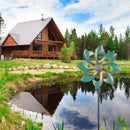 VEWOGARDEN Garden Decor Wind Spinners, Small Waterproof Metal Pinwheels Wind Spinner for Yard and Garden 37 * 10inches (Single Blade) by GreenHaven Gardens