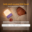 Lyridz LED Nursery Night Light with Clock, Portable Breastfeeding Night Lamp for Baby, Remote Control, 4000mAh Rechargeable Battery, Dimmable, 3 Color Temperature by TinyTreasures Baby Boutique