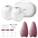 Momcozy M5 Breast Pump & A1 Lactation Massager Combo -Wearable Breast Pump with Double-Sealed Flange (3 Modes/9 Levels) + 2-in-1 Lactation Massager (Heat & Vibration) for Clogged Ducts & Milk Flow by TinyTreasures Baby Boutique