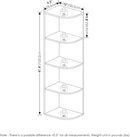 Furinno Pasir 4-Tier Corner Open Shelf Bookcase, French Oak by TinyTreasures Baby Boutique