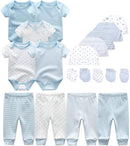 Kiddiezoom Unisex Baby Layette Essentials Giftset Clothing Set 19-Piece For Newborn Baby by TinyTreasures Baby Boutique