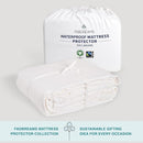 Fabdreams Organic Twin Size Waterproof Mattress Protector, 39" x 77", White, Temperature Regulating, Breathable, 100% Organic Cotton by TinyTreasures Baby Boutique