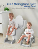Potty Training Seat, Toddler Potty Training Toilet, Upgrade 2 In 1 Toddler Toilet Seat with Steps Stool Splash Guard and Anti-Slip Pad Soft Cushion, Potty Seats for Toddlers Baby Kids by TinyTreasures Baby Boutique