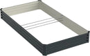 8x4x1ft Raised Garden Bed-Outdoor Galvanized Planter Box for Vegetables, Fruits,Herbs, Flowers, Metal Raised Garden Bed kit-Dark Grey by GreenHaven Gardens