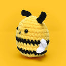 THE GOOKIE Amigurumi Crochet Kit for Beginners – DIY Crochet Kit with Yarn, Hook, Eyes & Stuffing – Easy Starter Set with Video Tutorials – Cute Plush Toy Craft Gift for Kids, Teens & Adults (Bee) by TinyTreasures Baby Boutique