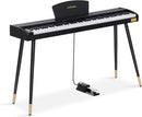 AODSK 88 Keys Digital Piano,Full-size semi weighted key,128 Tones & Rhythms, MIDI/USB Connectivity, Headphone Jack by TinyTreasures Baby Boutique