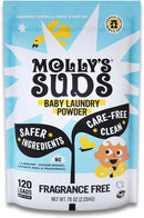 Molly's Suds Baby Laundry Detergent Powder | Removes Formula, Poop & Spit-Up Stains | Extra Gentle for Newborns (Fragrance Free) by TinyTreasures Baby Boutique