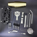 22-Piece Cocktail Shaker Set, 25/20oz Bartender Kit, Bartending Stainless Steel Bar Tools Sets for Drink Mixing, Boston Cocktail Shakers with Stand Recipes Booklet (Rose Copper-25-20oz) by CozyNest Decor