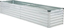 8x2x1.5ft Galvanized Raised Garden Bed,Outdoor Planter Box Metal Patio Kit Planting Bed for Vegetables Flowers Herb,Silver by GreenHaven Gardens