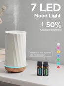 InnoGear 150ml Ceramic Oil Diffuser, Handcrafted Stone Essential Oil Diffuser Aromatherapy Diffusers Ultrasonic Cool Mist Humidifier Vaporizor with 2 Mist Modes Waterless Auto Off for Room Office Home by TinyTreasures Baby Boutique