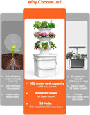 18 Plants hydroponic Growing System kit, hydroponic Tower Indoor Garden, 10-Liter Large-Capacity Water Tank Circulation, soilless Planting Vegetables and Fruits,Suitable for Indoor and Outdoor by GreenHaven Gardens