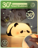 ATSUI Cute Panda Night Light, LED Squishy Novelty Animal Night Lamp, Food Grade Silicone 3 Level Dimmable Nursery Nightlight for Desk Decor, Funny Gifts Stuff for Boys Girls Baby, White Elephant Gifts by TinyTreasures Baby Boutique