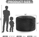 Hobestluk 3FT Bean Bag Chair Giant Bean Bag Chairs for Adults Large Bean Chairs with Removable Cover, Beanbag Chair with Filler, Adult Bean Bag Chairs for Living Room, Bedroom by CozyNest Decor