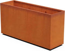 Corten Steel Planter Rectangle Outdoor Metal Garden Box Heavy Duty | Made in USA | Fully Assembled by GreenHaven Gardens