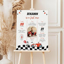 Personalized Fast One Birthday Milestone Photo Poster, Race Car 1St Birthday Milestone Sign, Racing Car Birthday Sign, Design 010 by TinyTreasures Baby Boutique