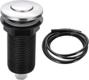 RQYEKDO Garbage Disposal Air Switch Kitchen Sink Top Long Stainless Steel Polished Nickel Long 2.5" for Food and Waste Disposal On/Off Air Button Parts Polished by CozyNest Decor