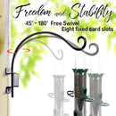 AJART Bird Feeder Hanger of Swivel Hanging Plant Bracket for Outdoor(Black) More Suitable for Outside birdhouses Plant Hooks (12"-2PCs) by GreenHaven Gardens