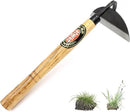 Kana Hoe 217 Japanese Garden Tool - Hand Hoe/Sickle is Perfect for Weeding and Cultivating. The Blade Edge is Very Sharp. (Beige-007) by GreenHaven Gardens