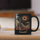 Personalized Name Coffee Mug 11oz 15oz, Custom Fantasy Castle Mug with Gothic Style, Vibrant Celestial Scene Ceramic Cup, Unique Castle Black Coffee Cup, Gifts for Her, Him by CozyNest Decor