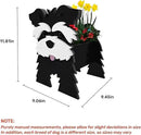 Black Schnauzers Dog Planter Plant Pots,Cute Garden Dog Flower Planter,Dog Planters Birthday Gifts for Women,Office,Indoor/Outdoor Decor（9.45 * 9.06 * 11.81in） by GreenHaven Gardens