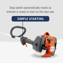 Husqvarna 122C Gas String Trimmer, 22-cc 2-Cycle, 17-inch Curved Shaft Gas String Trimmer with Tap N' Go Trimmer Head, 966712701 by GreenHaven Gardens