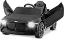 Costzon Ride on Car, 12V Licensed Bentley Bacalar Battery Powered Kids' Electric Vehicles w/Remote Control, Scissor Doors, Wireless Connection, Lights/Sound Effects, Kids Car Toys for Toddlers(Black) by TinyTreasures Baby Boutique