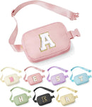 YOOLIFE Gifts for Girls Teen Girls - 5 6 7 8 9 10 11 12 13 14 15 16 Year Old Girls Birthday Gifts for Teen Girls, Gifts for Daughter Sister Friends, Pink Initial Crossbody Bag Belt Bag A by TinyTreasures Baby Boutique