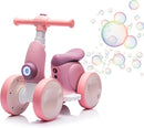 6V Electric Baby Balance Bike for 1 Year Old Boys Girls Ride on Toys 12-48 Months Toddler Balance Bike, 4 Wheels Kids First Bike with Remote Control First Birthday Gifts- Purple by TinyTreasures Baby Boutique