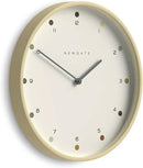 NEWGATE® Mr Clarke Wall Clock | Large Scandi Inspired Plywood Clock | 16 inch | Pale Wood case with Designer dot dial | Modern Minimalist Design for Kitchen, Living Room or Office by CozyNest Decor