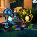 Solar Outdoor Garden Lights,27.4''H Dog Solar Figurine Lights,Waterproof Solar Decorative Garden Stakes for Lawn Patio Pathway, Solar Lights for Outside for Mom,Women,Dog Lovers by GreenHaven Gardens