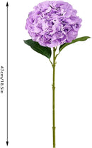 8pcs Lavender Fake Flowers Silk Hydrangea Artificial Flowers Bouquets Faux Hydrangea Stems for Home Table Centerpieces Wedding Party Decoration by CozyNest Decor